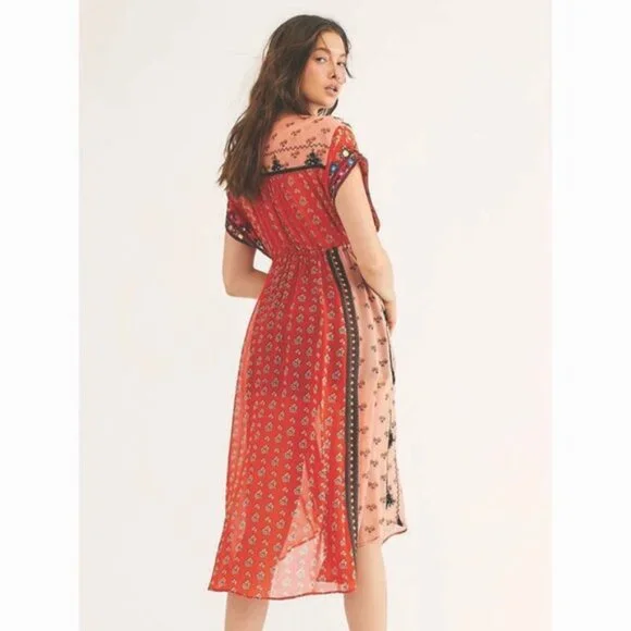 Free People Smiling Sun Maxi Dress Size Medium - Picture 11 of 12